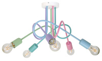 LAMPA SUFITOWA DZIECIĘCA MONDO PASTEL 1001/5MP1