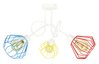 LAMPA EDISON LOFT KOLORY ŻYRANDOL DLA DZIECI