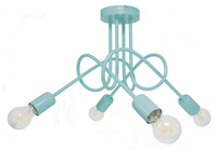 LAMPA SUFITOWA DZIECIĘCA MONDO 4 TURKUS PASTEL