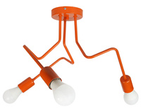 LAMPA SUFITOWA LUNA 1005/3 KOLOR POMARAŃCZOWY MODERNO