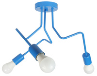 LAMPA SUFITOWA LUNA 1005/3 KOLOR NIEBIESKI (GRUBA STRUKTURA) MODERNO