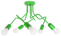 LAMPA SUFITOWA LUNA 1005/5 KOLOR ZIELONY MODERNO