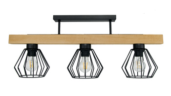 Lampa wisząca Moderno MADERA 3 DIAMOND WOOD