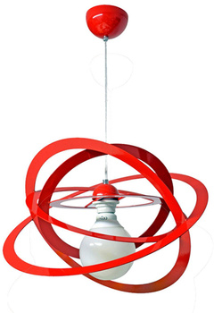 LAMPA WISZĄCA SFERIS KOLOR CZERWONY MODERNO