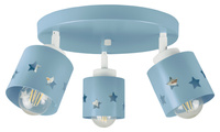 LAMPA SUFITOWA PLAFON NIEBIESKI DZIECIĘCY GWIAZDKI RUCHOMY KOSMOS STARS LUNARI PN/3