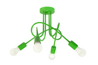 Lampa sufitowa MONDO 1001/4Z Zielona MODERNO